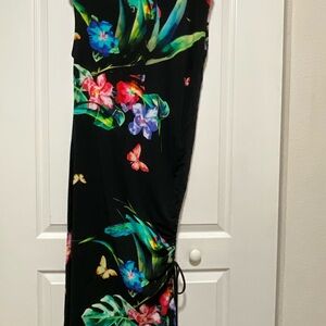 Bare Anthology Black Floral Maxi Dress